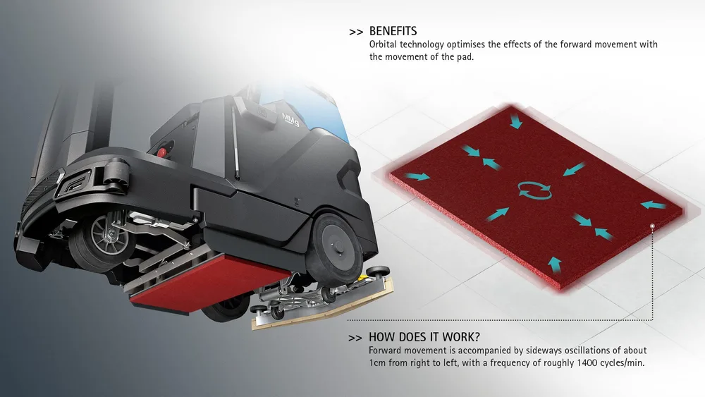 Fimap MMg Orbital ride-on scrubber